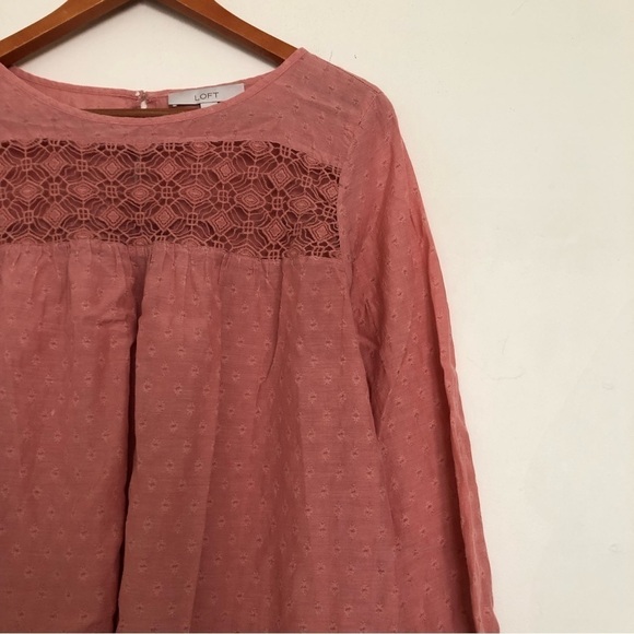 Ann taylor loft eyelet blouse - Picture 2 of 9